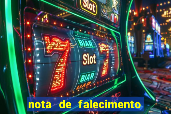 nota de falecimento a tribuna santos
